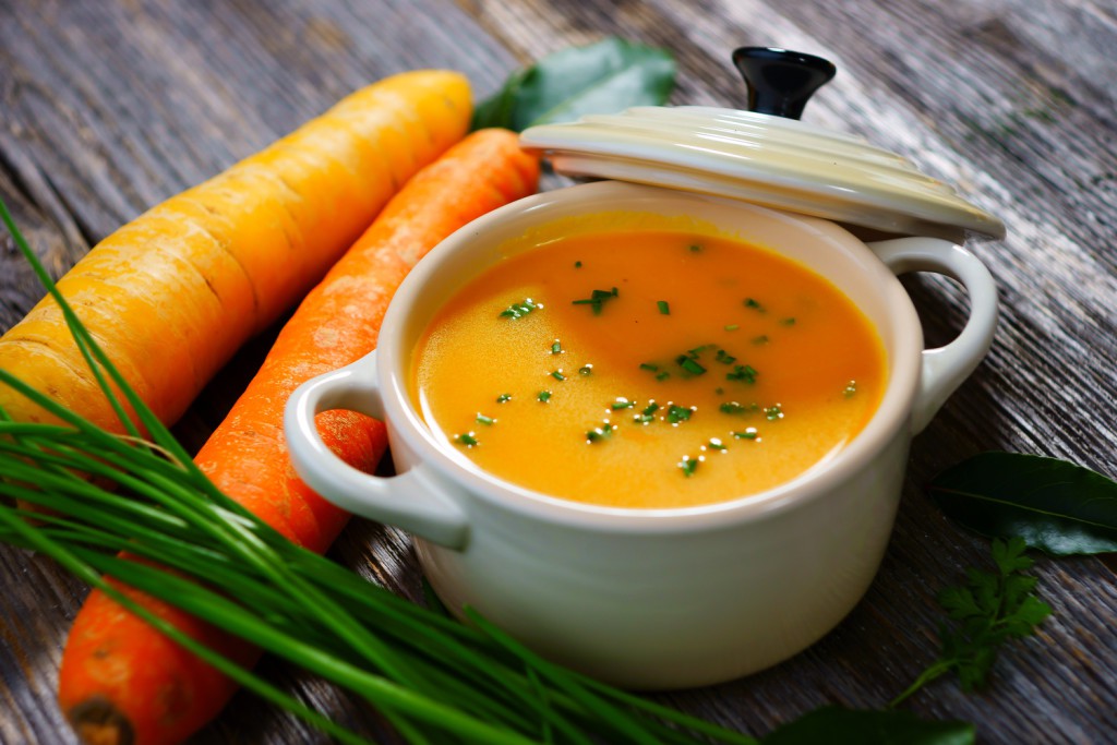 Soupe de carottes au jus d’orange
