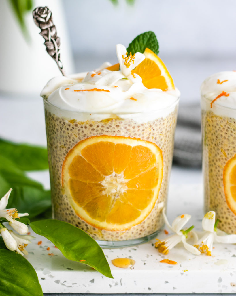 Chia pudding met citrus en honing